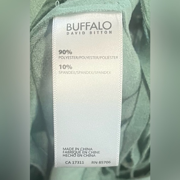 Buffalo by David Bitton Sage Suede-Look Fringe Tank — Embroidered Yoke • medium - Picture 8 of 8